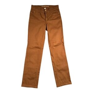 Dream Jeans by MAC Women's Brown Straight Leg Mid-Rise Comfort Stretch Pants 663